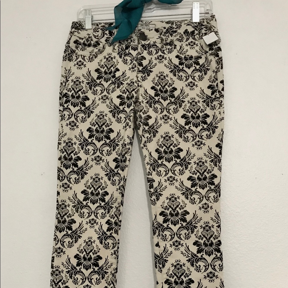 Free People Patterned Jeans!
